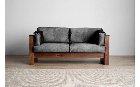 ソファ チェア 【開梱・設置】 ソファ ビガー ソファ180cm CH／RN（MA-BK）　AL335