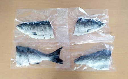 北海道産 塩時鮭 姿切り身 1尾 300g×4パック 鮭