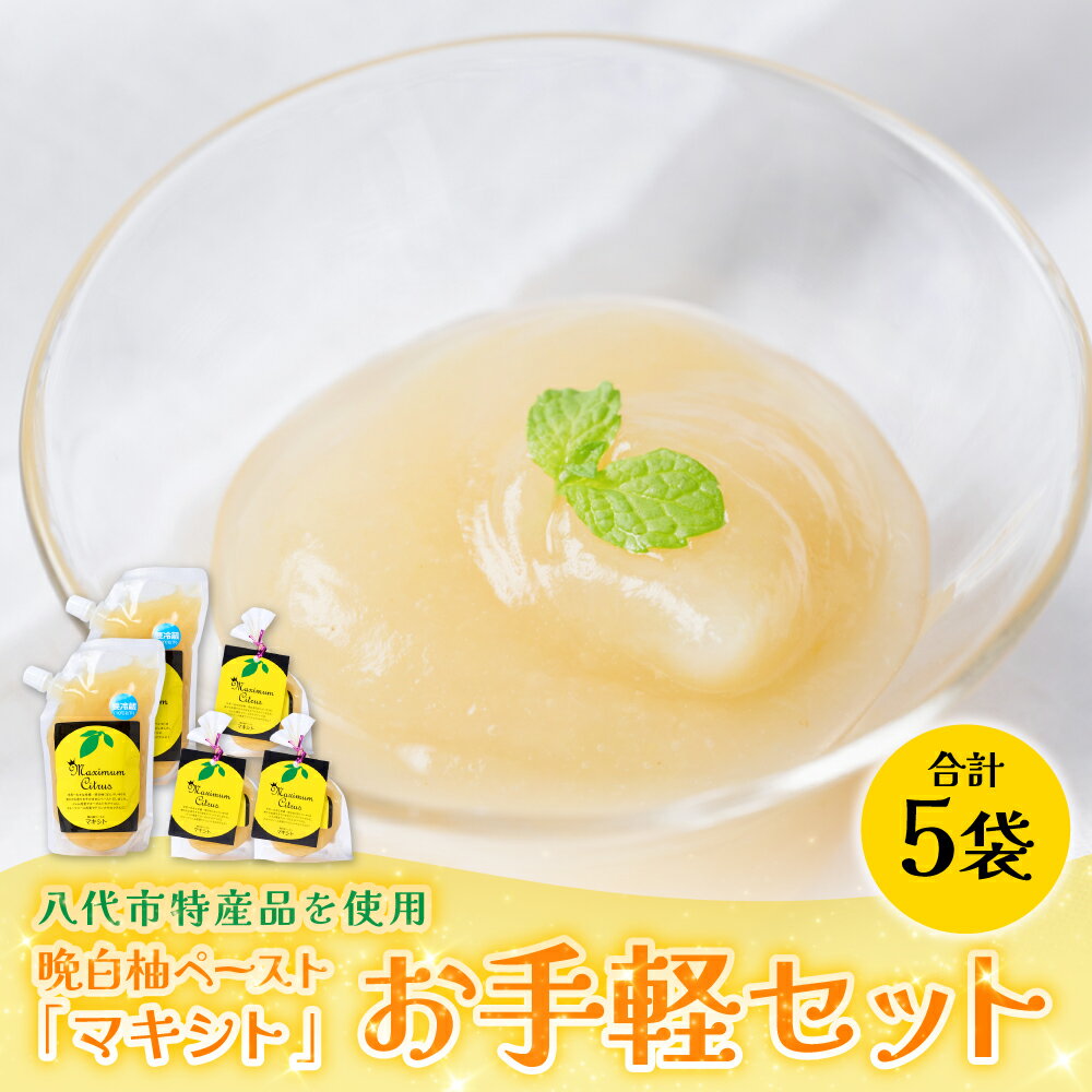 【ふるさと納税】熊本県 八代市産 晩白柚 ペースト「マキシト」『お手軽セット』（合計740g） ばんぺいゆ 柑橘 手作り 送料無料