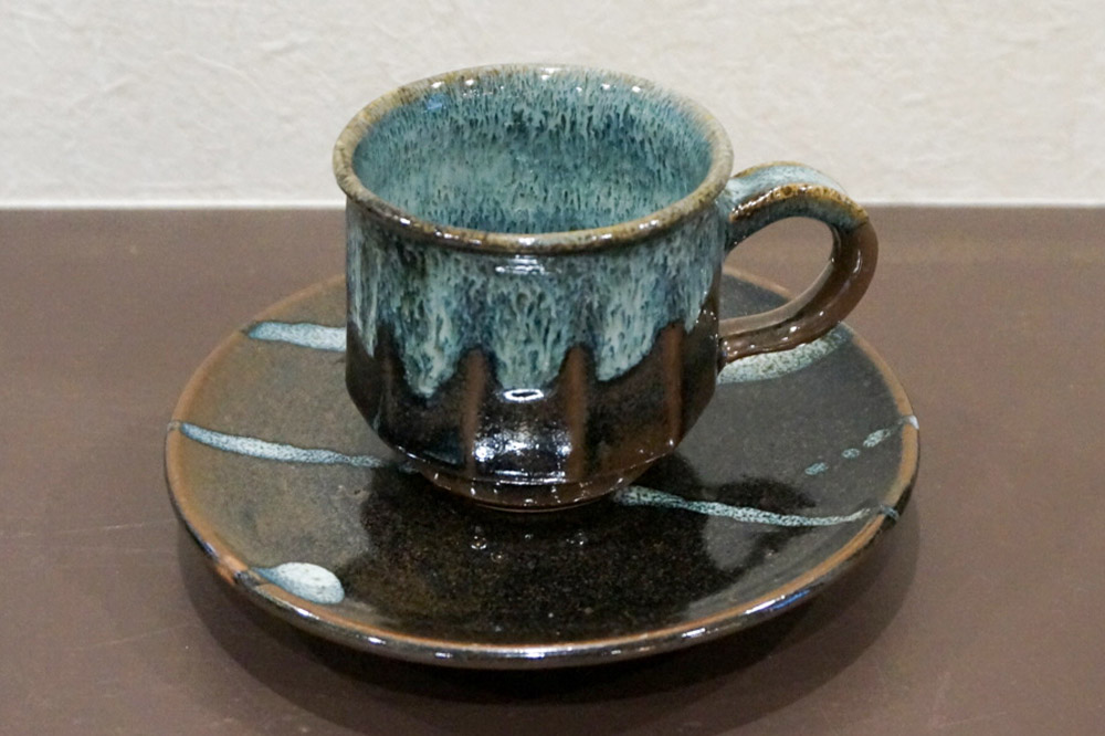 コーヒーカップ 津軽焼 コーヒーカップセット（2セット）工芸品 青森県弘前市 草邑