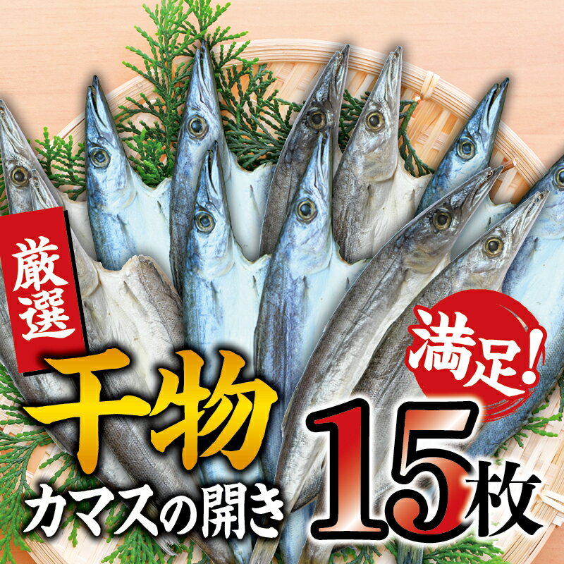 【ふるさと納税】干物セット 満足の内容量！ カマスの開き15枚セット ／ 干物 ひもの カマス 家庭用 定番 冷凍