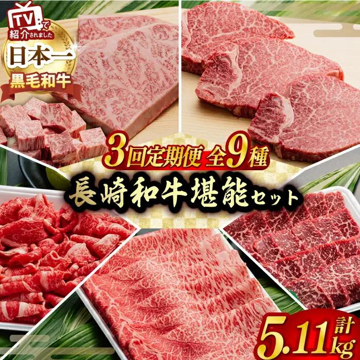 【全3回】A5ランク すき焼き シャブシャブステーキ 総量5.11kg ロース モモ 切り落とし ウデ みすじ [NA50] 肉 牛肉 すきやき 焼肉 定期便
