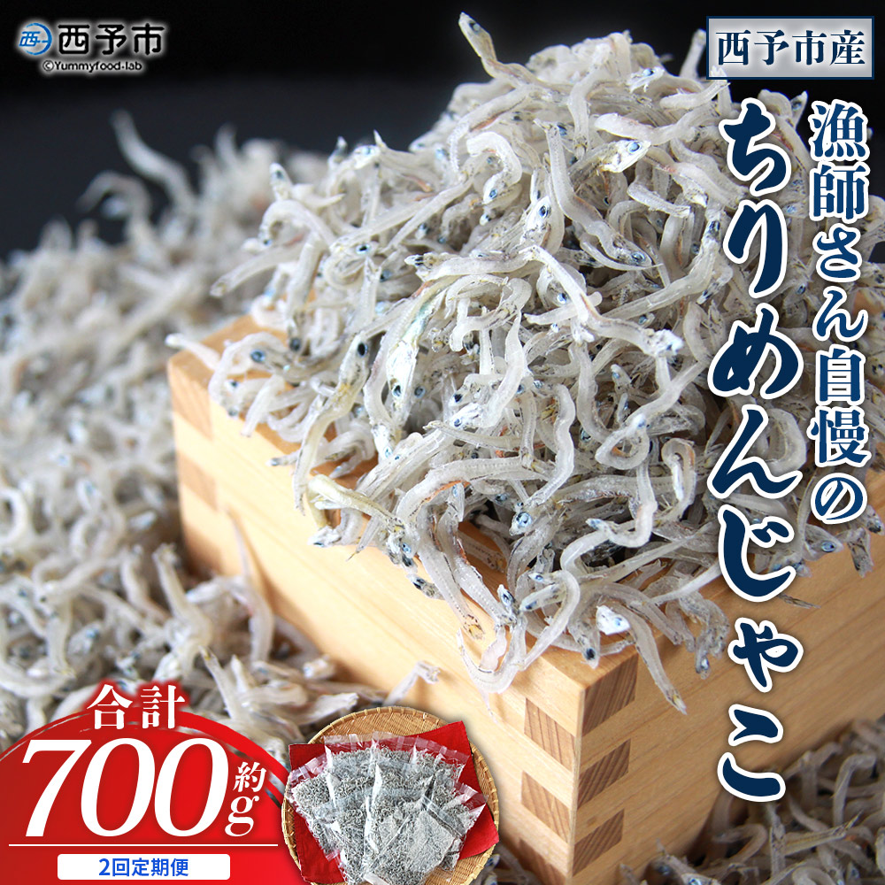 ＜【2回定期便】漁師さん自慢のちりめんじゃこ 合計700g（70g×10パック）＞ しらす シラス おじゃこ お魚 おさかな 小魚 魚介類 乾燥 海の幸 海鮮 小分け 個包装 おすそ分け 国産 産地直