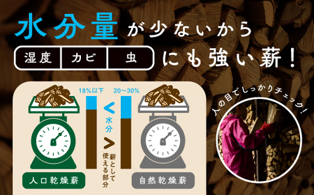 【定期便】鬼の薪(鬼北の広葉樹ミックス乾燥薪)3箱を3ヶ月連続でお届け！＜薪 ストーブ 定期便 アウトドア キャンプ ピザ ボイラー 自然 火 炎 燃料 焚火 暖炉 窯焼き 四国薪販売 焚火 キャンプ