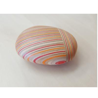 ふるさと納税 芦別市 PLYWOOD laboratory　Paper-Woodペーパーウェイト「koishi」楕円NY |  | 01