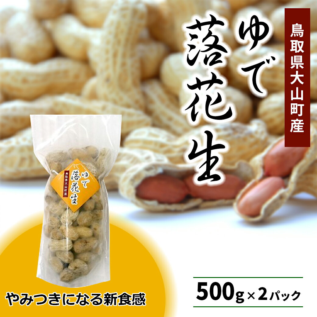 【ふるさと納税】MS-09 やみつきになる新食感　「茹で落花生」（1kg）らっかせい ジャンボ落花生 オオマサリ 塩茹で 柔らかい 鳥取県 鳥取県産 大山町 大山 お土産 返礼品 国産 お取り寄せ ご当地