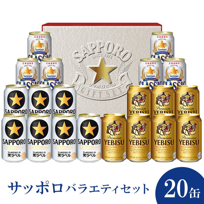 【ふるさと納税】サッポロバラエティセット※化粧箱入り 熨斗なし ビール クラシック サッポロクラシック エビス 黒ラベル ギフト 詰め合わせ ふるさと納税 北海道 恵庭 恵庭市【3001201】