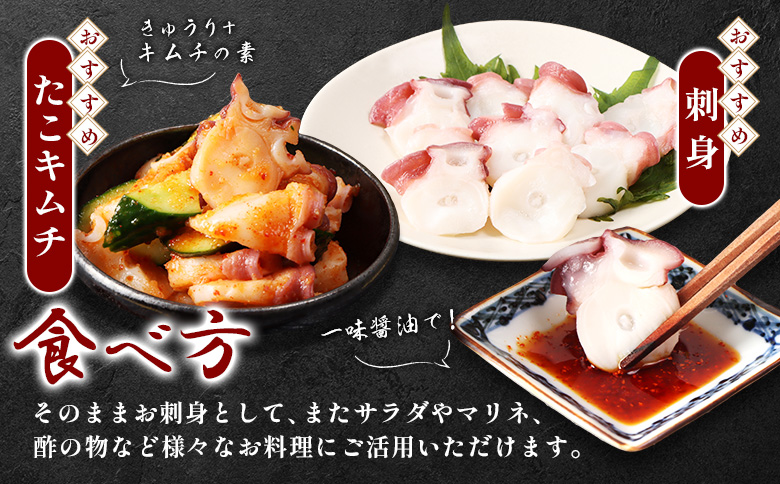 【定期便：6回】【北海道雄武町産】煮たこカット200g×3パック【07159】