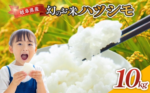 令和7年産 岐阜県産 ハツシモ 10kg  | 米 お米 コメ こめ  ハツシモ はつしも ごはん ご飯 おにぎり お弁当 白米 精米  ブランド米 幻の米 国産 岐阜県 瑞穂市