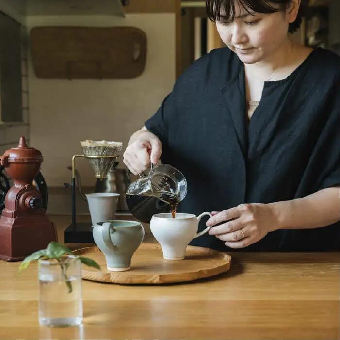 【波佐見焼】コーヒーのためのカップ コーヒーカップ tall (ホワイト・グリーン) 2色セット 食器 皿 【イロドリ】 [KE20] 波佐見焼