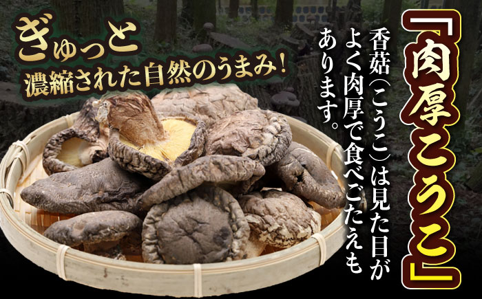 【数量限定】ぎゅっと濃縮された自然のうまみ！原木乾しいたけ（香?磨j 150g　愛媛県大洲市/大洲市森林組合 [AGBK001]椎茸 きのこ 椎茸栽培 しいたけ栽培 シイタケ 収穫 鍋 bbq 干しし