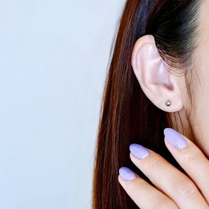 【ジュエリー】Pt900 プラチナ 地金 シンプル ボール ピアス (4mm) 保証書付 KO-0002 242-008-a