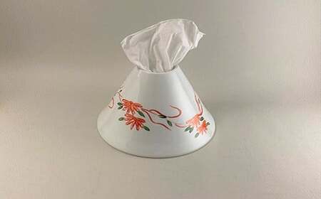 瑞峯窯 有田焼 錦花 ティッシュディスペンサー（ティッシュケース）原重製陶所 35000円 3.5万円 ea008