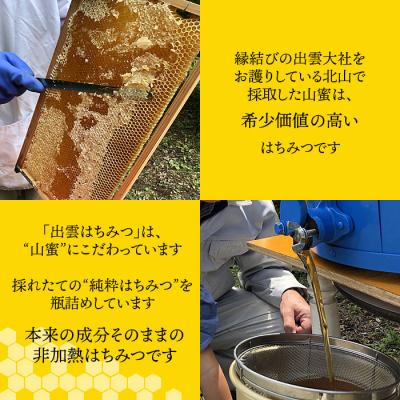 ふるさと納税 出雲市 「出雲はちみつ」こだわりの山蜜　縁花蜜と百花蜜の3個セット【1_1-014】 |  | 02