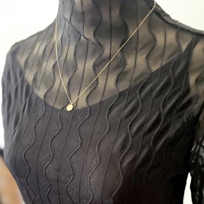 ふるさと納税 大津市 【18金 ラボダイヤネックレス 0.095ct】50cm パヴェペンダント 大人のアクセ K18 |  | 01