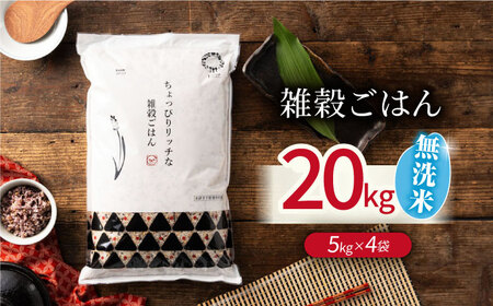 水研ぎ不要 雑穀ごはん 無洗米 20㎏ 【有限会社 農産ベストパートナー】[ZBP153]
