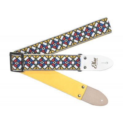 ふるさと納税 郡上市 【ギターストラップ】 Elara Straps Stained Glass Straw Yellow