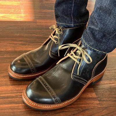 ふるさと納税 小牧市 ハンドメイドチャッカブーツ(くるぶし丈)　サイズ24.0cm[212M04-01] |  | 02