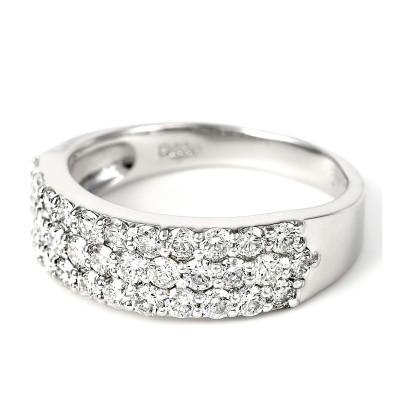 ふるさと納税 大月市 【サイズ:15号】プラチナ950 ダイヤ1.0ct パヴェ リング R639DI-P2 |  | 02