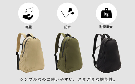 【TO&FRO】大雨でも安心！撥水・防水 バックパック【ベージュ】|  リュック リュック トゥーアンドフロー