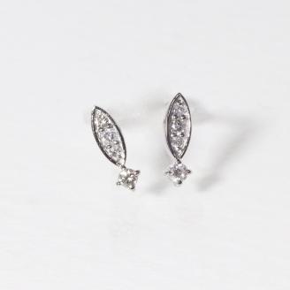 プラチナ　 0.08ct 　ダイヤモンドピアス　　BQ100