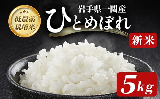
                  【新米先行予約】令和8年産 新米 低農薬栽培米 ひとめぼれ 5kg 【精米】
                