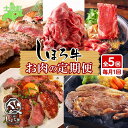 【ふるさと納税】【定期便】北海道 牛肉 しほろ牛 定期便 全5回 牛肉 焼肉 サーロイン ステーキ リブロース 切り落とし ローストビーフ 肉 牛 赤身肉 国産牛 肉 ビーフ 牛肉 冷凍 お惣菜 焼肉 頒布会 送料無料 十勝 士幌町 100000円