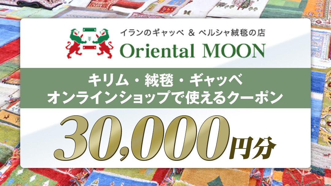 キリム ・ 絨毯 ・ ギャッベ オンライン クーポン 30000円分 ラグ 手織り 最高級 天然 玄関 じゅうたん カーペット オリエンタルアート [BP264-NT]