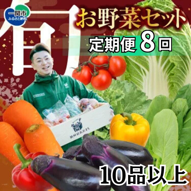 【ふるさと納税】野菜 定期便 8回 お楽しみ 野菜セット 旬 新鮮 詰め合わせ セット ギフト 直送 農家 夏野菜 おまかせ お取り寄せ 産直直送 産直 秋 冬 サラダ 詰合せ 8times