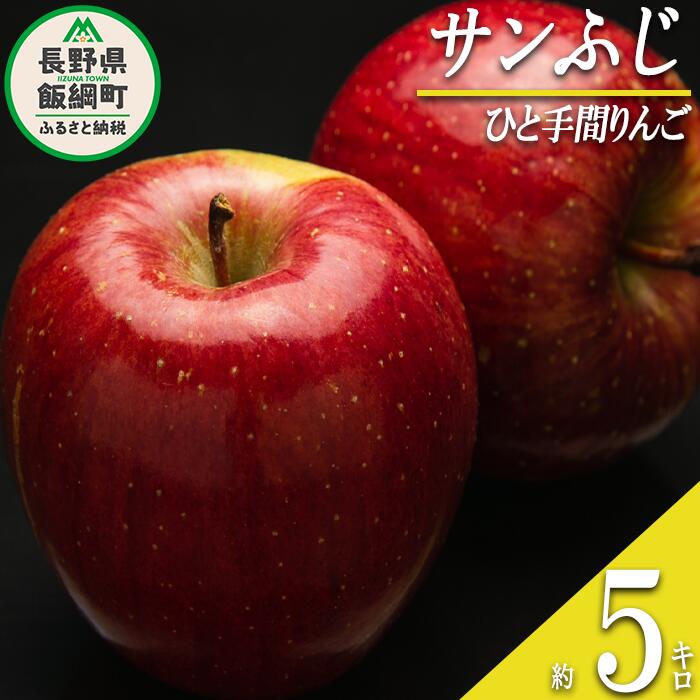 【ふるさと納税】 りんご サンふじ 「 ひと手間りんご 」 5kg ふるさと振興公社 長野県 飯綱町 〔 信州 林檎 リンゴ 果物 フルーツ 長野 25000円 〕 発送期間：2025年12月中旬〜2025年12月下旬 {***}