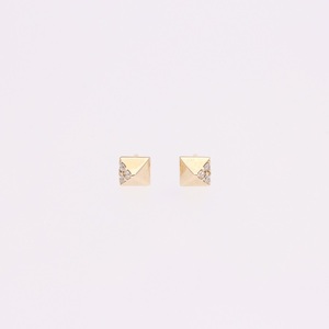 AQ-282　LB-38　KeriA K10　ラボグロウン　ダイヤモンド　ピアス　アクセサリー　ジュエリー　プレゼント　スタッド　シンプル　スタッズ　ロック