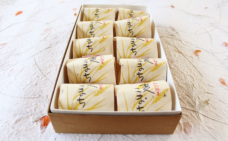 京丹波 銘菓 麦こまち 10個入り （ 栗 饅頭 まんじゅう 和菓子 白あん 和知 老舗 七福堂 ）