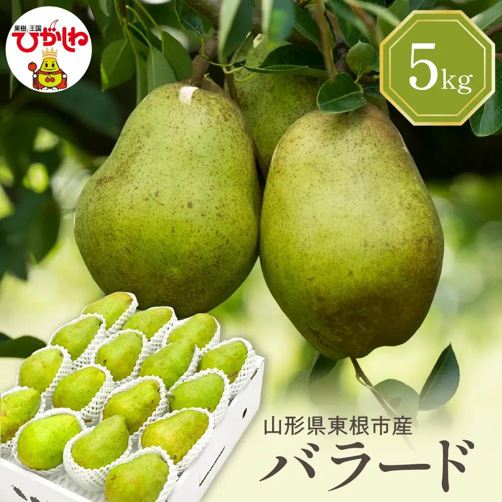 【2026年産】西洋梨 バラード 5kg 秀品 化粧箱入 西洋梨