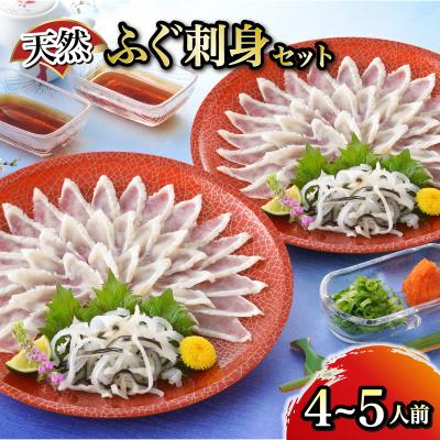 ふるさと納税 下関市 天然ふぐ刺身セット 4〜5人前 冷凍 FG047