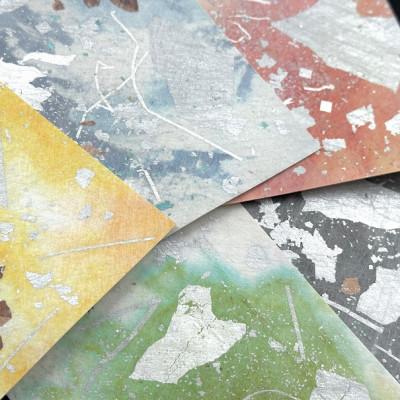 ふるさと納税 中野市 箔ポストカード　5枚選-2 |  | 02