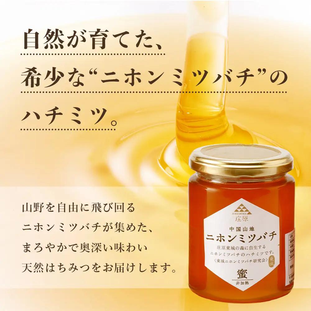 二ホンミツバチのハチミツ 250g×1個 | はちみつ 蜂蜜 国産 非加熱 にほんみつばち 日本蜜蜂