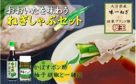 1969R_大分県産味一ねぎ×国東市ブランド桜王豚のねぎしゃぶセット