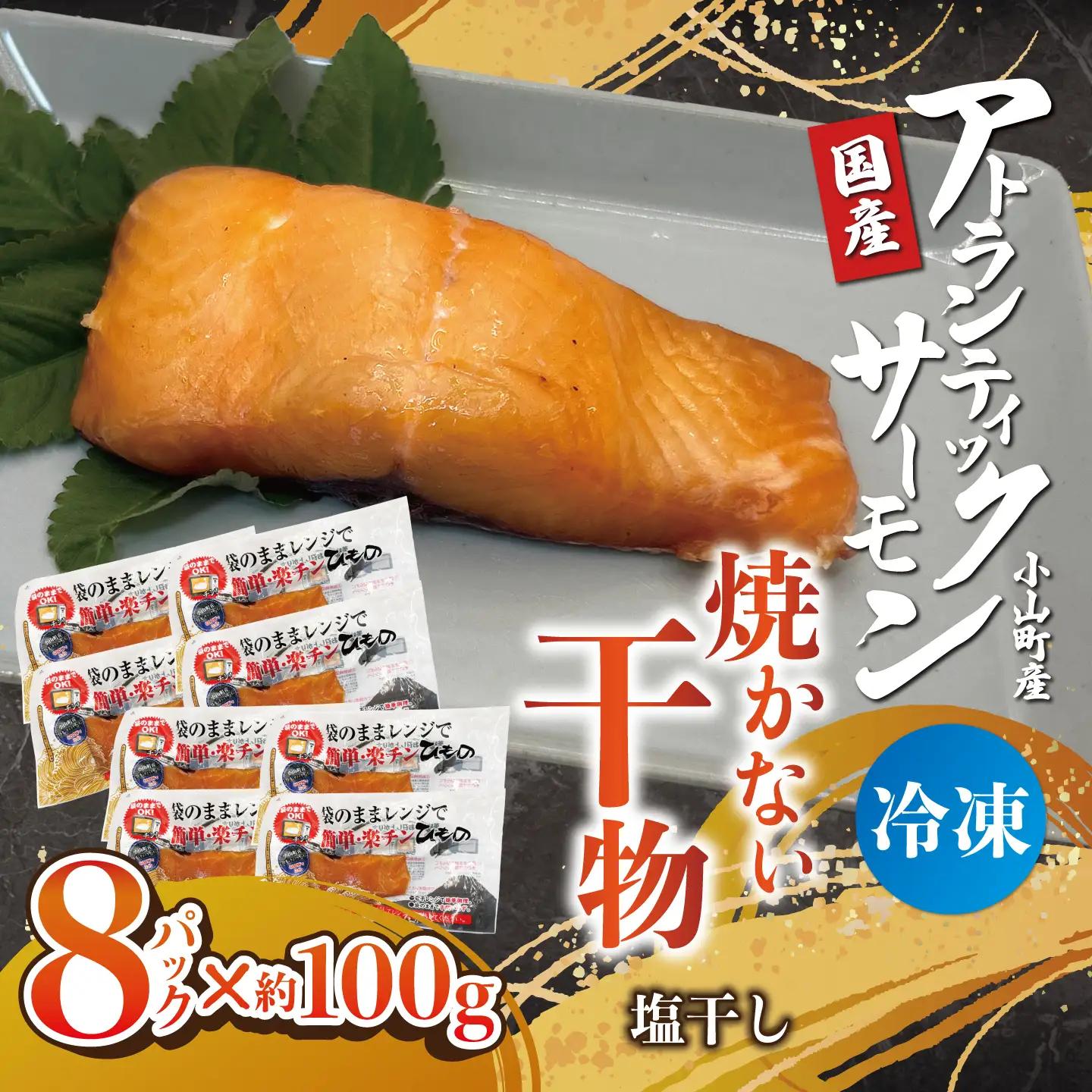 焼かない干物 アトランティックサーモン 塩干し 8P 干物