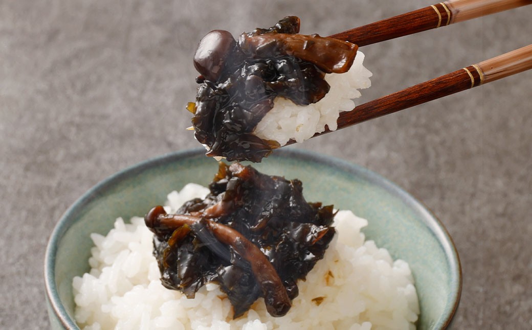 大阪産わかめ佃煮 (しめじ入り) 80g×3袋 合計240g わかめ ワカメ 佃煮 しめじ 惣菜 おかず ご飯 ごはん 簡単調理 冷蔵