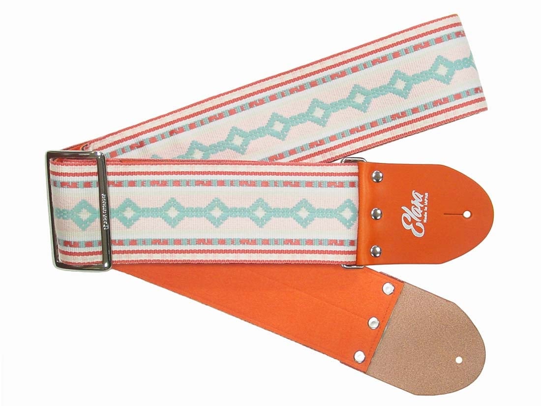 
            【ギターストラップ】 Elara Straps Millau 3 OrangeSodar 郡上市 レザー 真鍮バックル ウルトラスエード プロ仕様 エレキ アコギ ベース Ksound 小林楽器店
          