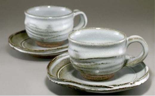 萩焼 コーヒーカップ (丸) ペア　｜HG000327