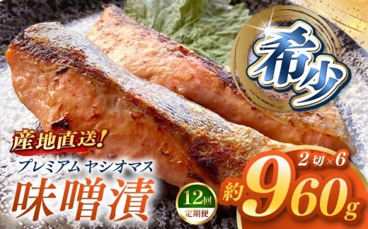 【定期便12回】「プレミアムヤシオマス」の味噌漬 2切入×6パック  [ 冷凍便 ] | 魚 ます 養殖 産地直送 栃木県 (毎月お届け）