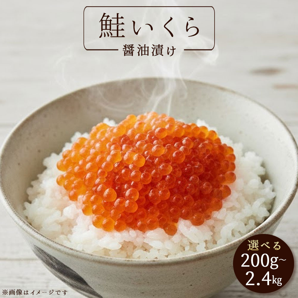 【ふるさと納税】 鮭 いくら 醤油漬け 200g / 400g / 800g / 1.6kg / 2.4kg 200gパック [ 海鮮 いくら小分け いくら冷凍 海鮮 返礼品 いくら丼 いくらセット 人気 詰め合わせ 海鮮ギフト 冷凍 送料無料 10000円 ～ 90000円 三豊市 返礼品 とくしげ ]