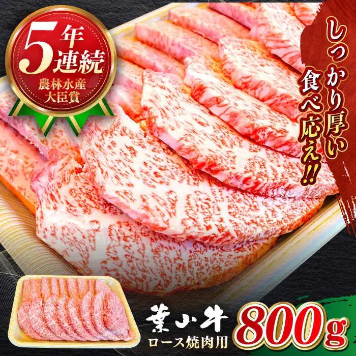 葉山牛 800g　ロース焼肉用 ／ 焼肉 焼き肉[ASBD007]