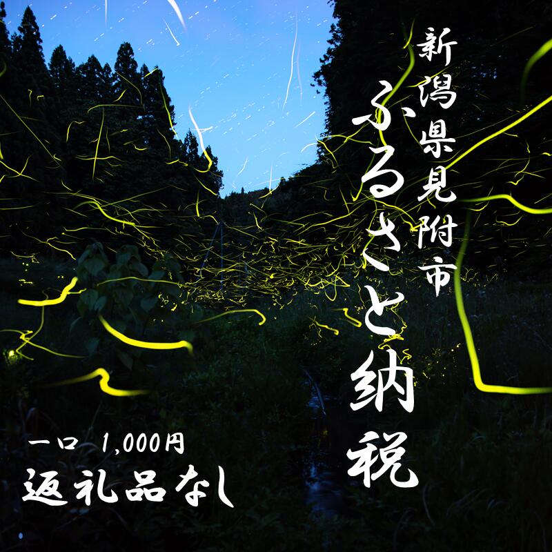 【ふるさと納税】【返礼品なし】新潟県見附市 への寄付 返礼品なし 一口 1000円 千円 新潟県の ど真ん中 お買い物マラソン スーパーセール 大感謝祭 ブラックフライデー