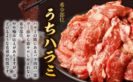 【丸善特製ダレ】希少部位 牛肉 うちハラミ 1.2kg（400g×3）