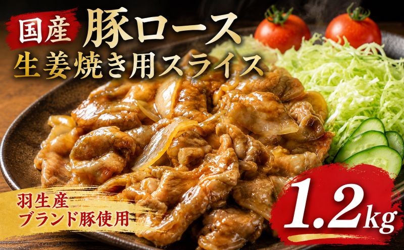 
ロース 生姜焼き 1.2kg ( 300g ×4P） 国産 三元豚 冷凍 真空 小分け 個包装 たっぷり 大容量 大きめ 厚切り 豚肉 豚 ブタ ポーク ジューシー お弁当 おかず 惣菜 晩ごはん 贅沢 ギフト お中元 御中元 贈り物 贈答 埼玉県 羽生市

