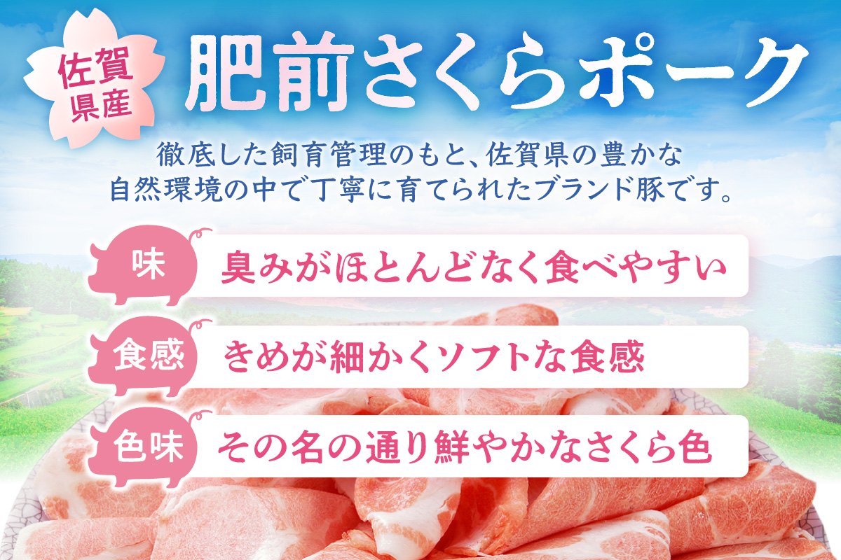 佐賀県産 豚肉 肥前さくらポークモモ切落し2kg 125-L037