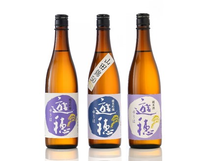 [F018] 地酒遊穂　純米吟醸酒２酒類　３本セット