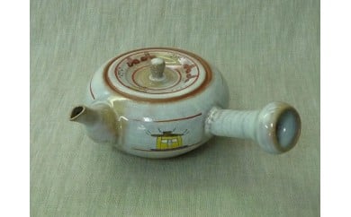 奈良絵急須 お茶 赤膚焼窯元 大塩昭山 F-19